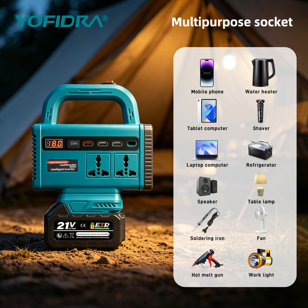 YOFIDRA 220V Portable Power In - Ac Outdoor Power 评论和价格