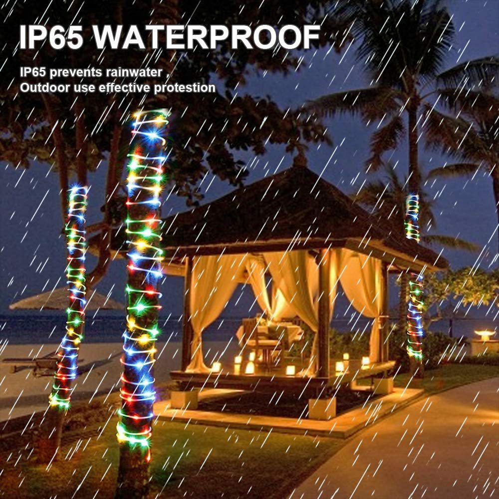 Outdoor Solar-Powered 120 LED  - Outdoor Use Power Strip 评论和价格